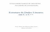 Universidade Federal de Uberlândia Faculdade de Computaçãoflavio/ed1/files/EstruturaDados_Apostila.pdf · 5.4 Fila Estática ‐ Implementação em C++ ..... 32 4 Estrutura de