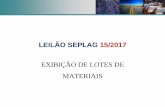 LEILÃO SEPLAG 15/2017 - planejamento.mg.gov.brplanejamento.mg.gov.br/sites/default/files/documentos/logistica-e... · •CESEC Poeta Murilo Mendes. LOTE 2 ... Slide 1 Author: x12835805