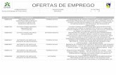 OFERTAS DE EMPREGO - mediotejo.net · de serralharia e conhecimentos na operaÇÃo de mÁquimas e equipamentos carta de conduÇÃo de ligeiros empresa de transportes de mercadorias