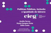 Políticas Públicas, Inclusão e Igualdade de Género Campos Pinto... · 2. Intersecionalidade, politicas públicas e inclusão 3. Similitudes e assimetrias - Homens e Mulheres face