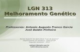 LGN 313 Melhoramento Genético - docentes.esalq.usp.brdocentes.esalq.usp.br/aafgarci/pub/Aula3Melhora.pdf · Unidade experimental básica a que se aplica um tratamento no experimento.