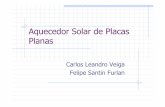 Aquecedor Solar de Placas Planas - fem.unicamp.brphoenics/EM974/PROJETOS/PROJETOS 1SEM-09/15... · Condução Convecção. Aquecedor Solar 12 ... Irradiação (W) Erro Iterações
