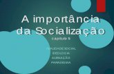 A importância da Socialização - upvix.com.br · capitulo 5 REALIDADE SOCIAL IDEOLOGIA ALIENAÇÃO PARADIGMA . Mulher e Homem: seres sociais O ser humano é um ser social. Desde