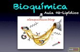 Bioquímica - alexquimicablog.files.wordpress.com · Prof: Alex Lipídios • São substâncias gordurosas encontradas em animais e vegetais que possuem estruturas variadas e exercem