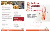 Curso Molecular Análise Genética - esa.ipb.ptesa.ipb.pt/imagens/eventos/Desdobravel_Analise_Genetica.pdf · Curso Molecular Aplicação nas áreas medicinal, forense, ambiental,