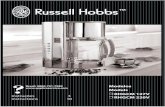 Modelos Models - Bienvenieo a Russell Hobbs · 5 Pode lavar o balão de vidro, o filtro e o porta-filtro com água quente e sabão. Depois, enxagúe bem para retirar os eventuais