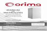 Instruction M. ORS 255 R - FR - orima.pt · A câmara frigorífica é adequada para o armazenamento de uma variedade de frutas, vegetais, bebidas e outros alimentos para consume num
