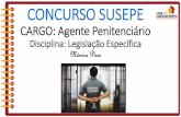 Apresentação do PowerPoint · Tratamento do Preso no Brasil. Regimento Disciplinar Penitenciário/RS - RDP (Decreto 46.534 de 4/8/2009, com as alterações do Decreto 47.594, de
