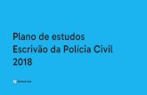 Plano de estudos Escrivão da Polícia Civil 2018 · Segunda Terça Quarta Quinta Sexta Sábado Domingo Meta 1 Português + Redação Oficial (Parte 1) Meta 2 Direito Penal + Teoria