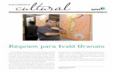 Ivald Granato, na APM, ao lado de uma de suas telas Réquiem para … · 2016-08-18 · ... mandamos cartas para vários re-nomados artistas, ... foram aplicadas à APM para a ampliação