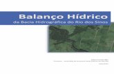 Balanço Hídrico · Balanço Hídrico da Bacia Hidrográfica do Rio dos Sinos 2 Julho de 2015 Conteúdo Apresentação. 1 Introdução e Contexto. 3