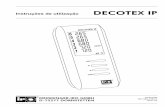 Instruções de utilização DECOTEX IP - nzautomacao.com.brnzautomacao.com.br/files/Decotex IP manual.pdf · Preparar o recorte e encaixar o DECOTEX IP. ... Selecionar o primeiro