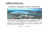 PONTE SOBRE O RIO SERGIPE - adema.se.gov.br · ponte sobre o rio sergipe foto-simulação da ponte sobre o rio sergipe estudo de impacto ambiental segundo relatÓrio parcial projeto