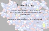 Todas as moléculas que fazem parte da constituição dos ...©culas.pdf · Constituintes básicos de uma célula - Biomoléculas Biomoléculas Os bioelementos combinam-se entre si,