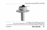 Sonderdatenblatt KNBR WA154 - knick-international.com · A unidade de processo compreende a sonda retrátil cerâmica com câmara de calibração em um alojamento especial assim como