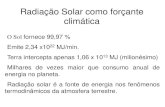Radiação Solar como forçante climáticawp.ufpel.edu.br/.../files/2011/10/Aula-Fatores-climaticos-2.pdf · 2. a maneira pela qual esta energia é distribuída e ... m em micrometros