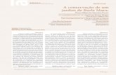 25 A conservação de um jardim de Burle Marx - scielo.org.co · Na década de 1930, Gustavo Giovannoni reelabora3 a teoria de Boito que influenciou a Carta de Atenas (Sociedade das