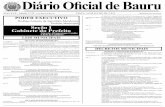 1 Diário Oficial de Bauru - bauru.sp.gov.br · TERÇ, 24 DE JULHO DE 2.012Diário Oficial de Bauru DIÁRIO OICIL DE URU 1 PODER EXECUTIVO Rodrigo Antonio de Agostinho Mendonça Prefeito