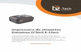 Impressora de etiquetas Datamax O’Neil E-Class · Econômica de operar - A E-Class Mark III reduz os ... variedade de opções abrangentes e uma ampla gama de opções de duração