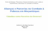Alianças e Parcerias no Combate à Pobreza em Moçambique · situaÇÃo da participaÇÃo cidadÃ em moÇambique 3.1.2 Poder Económico do Cidadão: Inquinos e Senhorio Que expectativas