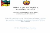 REPÚBLICA DE MOÇAMBIQUE MINISTÉRIO DA SAÚDE · • Plano de aceleração da resposta ao HIV 2013 - 2015 • Plano Estratégico do PNCT 2013 - 2017 . Situação actual . Diagnóstico