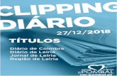 TÍTULOSdocs.cm-pombal.pt/clipping/wp-content/uploads/2019/01/clipping27... · 10 | 27 DEZ20184QUlNTA-FElRA Diário Leiria Câmara abre novo concurso público para acabar obras a