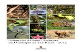 Inventário da Biodiversidade do Município de São Paulo 2016 · Inventário da Biodiversidade do Município de São Paulo - 2016 CRÉDITOS ... Diretora da Divisão Técnica de Medicina