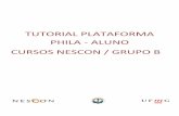 Tutorial Plataforma Phila – Cursos Nescon - Grupo B · Tutorial Plataforma Phila ... Em seguida será redirecionado para uma tela com cinco passos a serem preenchidas, ... No menu