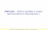 PMT2305 FÍSICO-QUÍMICA PARA METALURGIA E MATERIAIS I 12.pdf · METALURGIA E MATERIAIS I PMT 2305- Físico-Química para Metalurgia e Materiais I ... ALONSO-FALLEIROS, N. Apostila