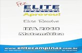 Elite Resolve ITA 2013-Matemática · Para resolver a equação do enunciado, podemos chamar z4 e transformá-la em uma equação de segundo grau em : 2 17 16 0 17 225 2 16 ou 1 Como