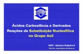 Ácidos Carboxílicos e Derivados Reações de Substituição ...hp.unifor.br/hp/disciplinas/n307/reacoes_de_substituicoes_no... · dos ácidos carboxílicos e dos sais de ácidos