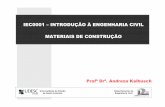 IEC - materiais de construção - UDESC - CCT · • Estruturas Metálicas ... - Análise das propriedades dos materiais - Análise econômica ... Fonte: Hibbeler (2004) apud Rosa
