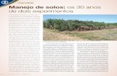 memória Manejo de solos: os 30 anos de dois experimentos³ria final.pdf · alternativa de recuperação de solos degra dados pelo cultivo”, foi implantado em 1983. Dois anos depois,