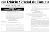 DIÁRIO OFICIAL DE BAURU 1 Diário Oficial de Bauru · Rodrigo Antonio de Agostinho Mendonça Prefeito Municipal Seção I Gabinete do Prefeito Giasone Albuquerque Candia Chefe de