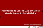 Resultados do Censo SUAS em Minas Gerais: Proteção Social ... · Não possui Possui Equipe Volante ... Acolhida em Grupo realizada por profissional de nível superior Acolhida Particularizada