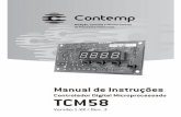 Medição, Controle e Monitoramento de Processos Industriais · 1. introdução O controlador de temperatura microprocessado TCM58, foi desenvolvido para atender uma demanda crescente