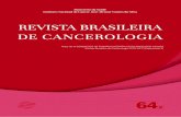 REVISTA BRASILEIRA DE CANCEROLOGIA - inca.gov.br · o que confirma os relatos nacionais e internacionais das atividades essenciais do farmacêutico-clínico na Hematologia. Palavras-chave: