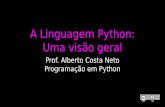 A Linguagem Python: Uma visão geral - albertocn.sytes.netalbertocn.sytes.net/2017-3/pi/slides/u1t05-Visao_Geral_Python.pdf · pequenas aprendendo a falar. Iniciantes: Syntax Errors