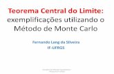 exemplificações utilizando o Método de Monte Carlolang/Textos/Teorema_Central_Limite.pdf · probabilidade 30 % para o resultado ZERO e 70% para o resultado UM Disciplina de Métodos