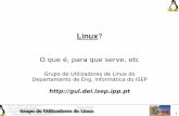 Linux - Escola Artística de Soares dos Reis · É óptimo em ambientes de trabalho intensivo em rede e funciona muito bem como posto de trabalho individual ... Linux Vantagens do