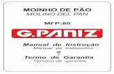 MOLINO DEL PAN · Catálogo de Peças ... Manual de Instruções à mãos e entre em contato com o Serviço de Atendimento G.Paniz. ... - Para facilitar a reposição de peças, ...