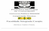 Concurso Público 001/2016 Cooperação Técnicaconcursos.siteprofissional.com/fic/curionopolis/pdf/ResultadoFinal.pdf · 12 77314 carlos henrique souza caribÉ 27/07/1994 33 33 classificado