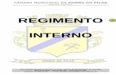 REGIMENTO INTERNO CMMP - Portal da Transparência “Dispõe sobre o Regimento Interno da Câmara Municipal do Morro do Pilar, ... III – composição da Mesa pelo Presidente, com
