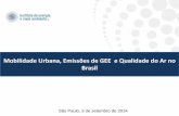 Mobilidade Urbana, Emissões de GEE e Qualidade do Ar no Brasilenergiaeambiente.org.br/wp-content/uploads/2015/09/01_Andre... · COMBUSTÍVEL 3,7 Mt (1,8%) QUEROSENE DE ... Evolução