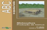 Minhocultura Produção de húmus · 2018-05-16 · Edição especial para o Fome Zero – Quilombolas (2010) ... é importante saber que ... ser intercalado um sobre o outro, de