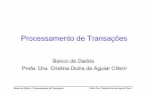 Processamento de Transaçõeswiki.icmc.usp.br/images/7/7c/Mat09tr.pdf · 2018-09-25 · Por que é Necessário o ... • Escalonamento intercalado das transações – pode gerar