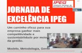 JORNADA DE EXCELÊNCIA IPEG - ipeg.org.br · •Apresentação do Resumo Executivo, de 1h30’, para Direção e convidados, com a pontuação alcançada, as principais lacunas sistêmicas