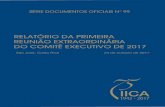 RELATÓRIO DA PRIMEIRA REUNIÃO EXTRAORDINÁRIA DO …repositorio.iica.int/bitstream/11324/6742/1/Relatório Primeira... · EXECUTIVO DE 2017 DO INSTITUTO INTERAMERICANO DE COOPERAÇÃO