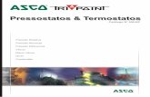 Pressostatos & Termostatos - ASCO Asset Library/Pressure_Sensor_ASCO_Catalog.pdf · A unidade interruptora do pressostato Série-P, incorpora a exclusiva placa de balanceamento pivotada