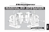 manual do operador - hougen.com · Parabéns por adquirir a Furadeira Magnética Portátil Hougen ... Siga os procedimentos de operação. Desmontagem do Painel de Controle 115v 10